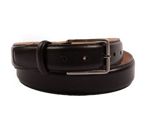 Clothing: Black Pebble Grain 35mm Belt