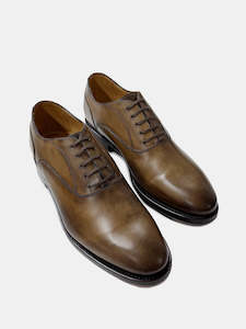 Tan Oxford Plain Tip Lace-up Shoe - Sample