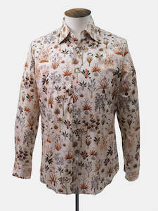 Muted Peach Floral Long Sleeve Shirt Sample