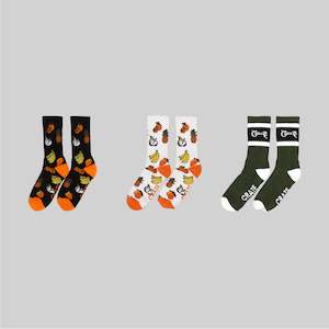 Clothing: GREEN FRUIT SALAD SOCK PACK