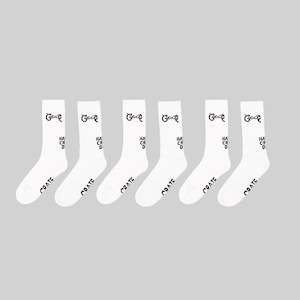 SS23 Scripted White Sock Pack