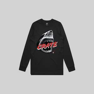 CRATE WHITE SHARK LONG SLEEVE TEE