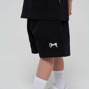 Clothing: CRATE KIDS BASIC SCRIPT SWEAT SHORTS