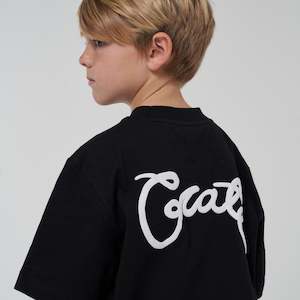 CRATE KIDS SCRIPTED BOX FIT T-SHIRT