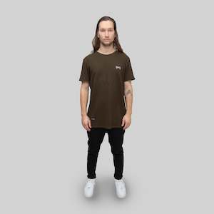 Clothing: Mens Waffle T-Shirt Khaki