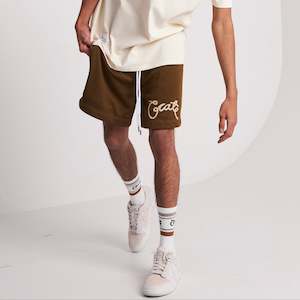 Men's Scripted Mesh Shorts