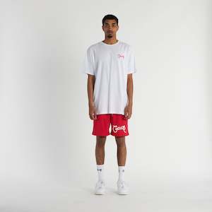 Men's Basic Script Mesh Shorts