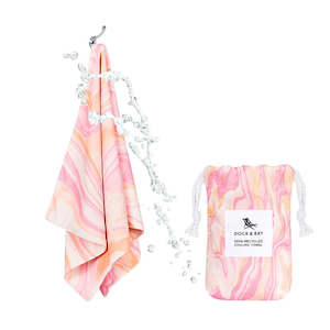 Marble Cooling Towel - Peach Melba