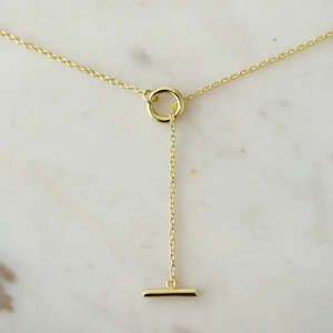 Sophie: Thread Bar Necklace