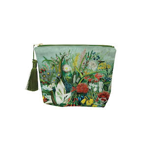 NZ Native Flowers Velvet Costmetic Bag