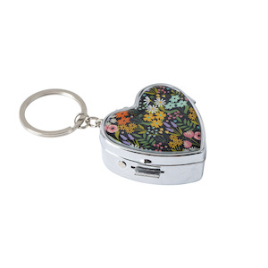 Flower Market pill box keyring