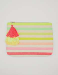 Large Pouch Coloured Stripes