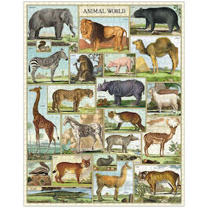 Animal World 1000pc Vintage Puzzle