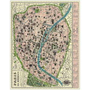 Map of Paris 1000pc Vintage Puzzle