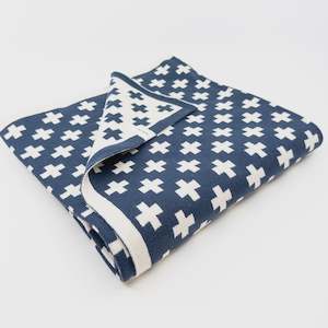 Cot/Buggy Blanket - Navy