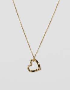 NECKLACE HEART OUTLINE - GOLD