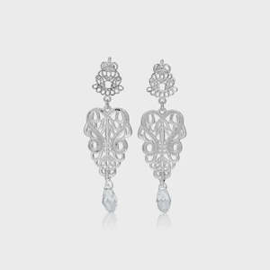 Palais Silver Earrings