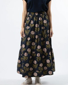 Tori Skirt - Flore Navy