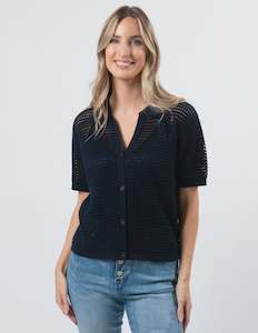 Holly Knit Top - Navy