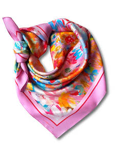 Accessories: CARRIE BROOMHALL AMELIE LARGE SILK SCARF