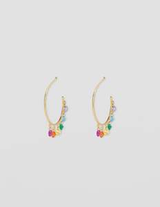 Earrings - Hoops Rainbow