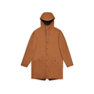 Rains Long Jacket - Rust