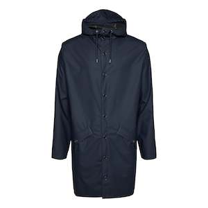 Rains Long Jacket - Navy