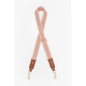 Bag Strap - Pink, Red & OJ Grid