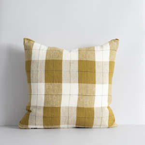 Ochre Ivory Willis Cushion