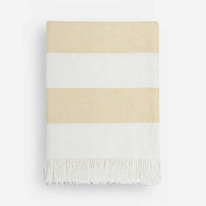 Butter Cheltenham Cotton Throw