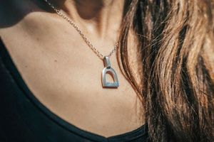 Silver Stirrup Pendant - Small Equestrian Jewellery