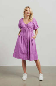 Et Alia Daniella Dress - Orchid Broderie - Ea7000a   Whats Coming / Pre-order