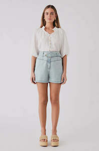 ESMAEE ISLAND BLOUSE - WHITE - 16983.5919