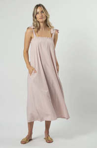 Womenswear: STELLA & GEMMA CONNER DRESS - BLUSHING STRIPE - SG24SS344