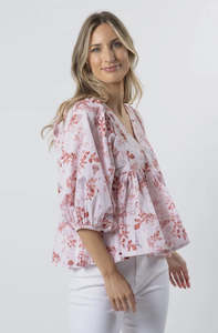 Womenswear: STELLA & GEMMA ZARA BLOUSE - JOLIE RUBY ROSE - SG24SS285