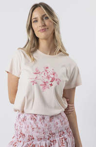 Womenswear: STELLA & GEMMA T-SHIRT - BLUSH JOLIE - RUBY ROSE - SG24SS215