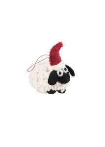 Decoration | Christmas Woolly Sheep (Black)