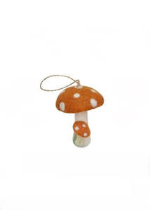 Decoration | Hanging Mushroom (Orange)