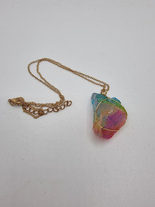 Rainbow stone pendant Cre8tive-Gems