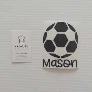 Soccer ball decal