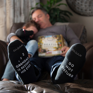 Resting eyes socks