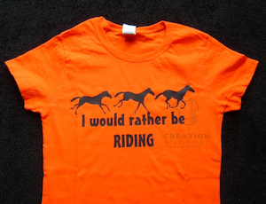 Rather be riding kids tee