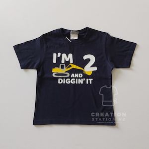 I’m two birthday digger tee