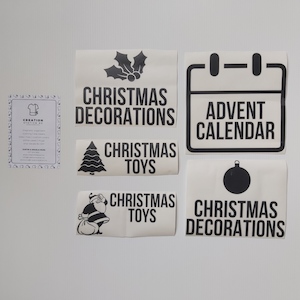 Christmas: Custom Christmas Storage Decals