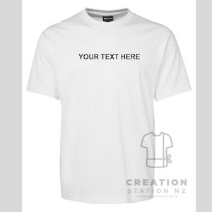 Mens clothing with custom text