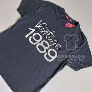 Vintage year ladies tee