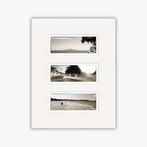 MATTED PRINT- Takapuna triptych