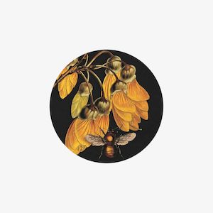 Kowhai & Bee Compact Mirror