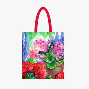 Fantail & Hydrangea Tote Bag