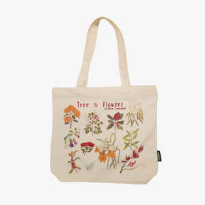 Cotton Tote - NZ Tree & Flowers